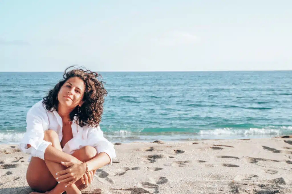 On the beach in Milos in October