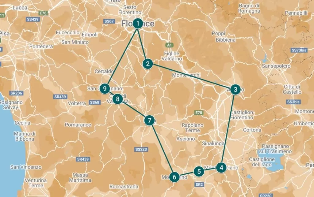 Tuscany itinerary suggestion 2